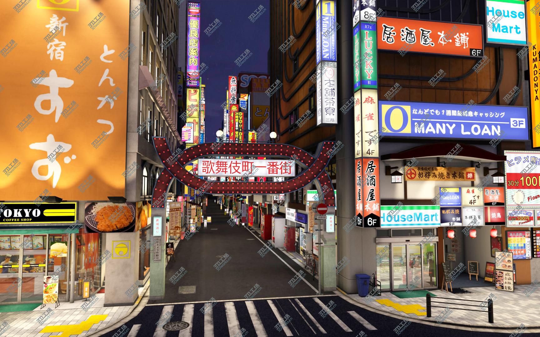 images/goods_img/202105071/Japanese Streetscape Kabukicho model/4.jpg